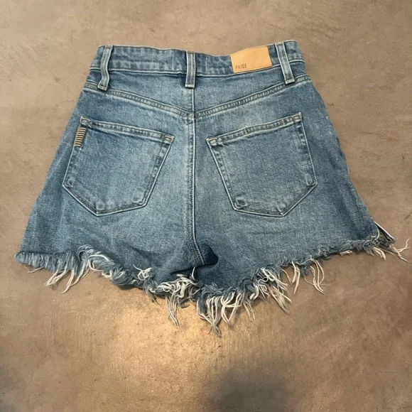PAIGE Light Blue Distressed “Dani Shorts” - Picture 6 of 8